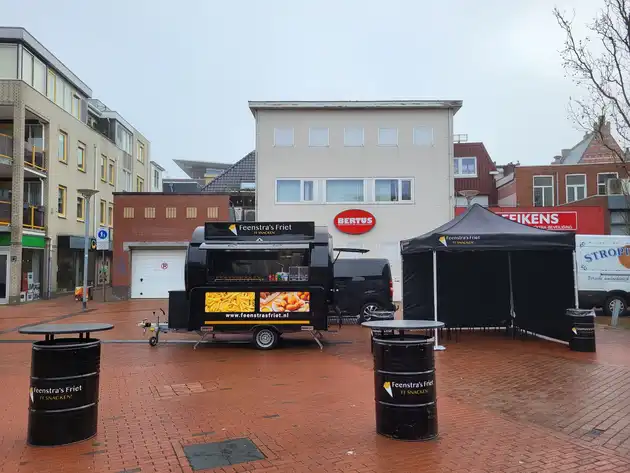 Zaterdag 1 maart stond Feenstra's Friet weer op de zaterdagmarkt in Winschoten. Feenstra's Friet