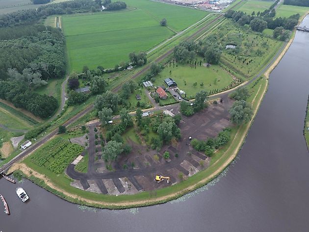 Er wordt hard gewerkt aan camperpark Landgoed Winschoterzijl! Camperpark Landgoed Winschoterzijl Oldambt