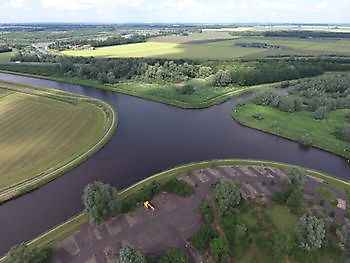 Camperplaatsen in aanbouw Camperpark Landgoed Winschoterzijl Oldambt