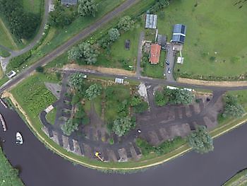 Camperplaatsen in aanbouw Camperpark Landgoed Winschoterzijl Oldambt