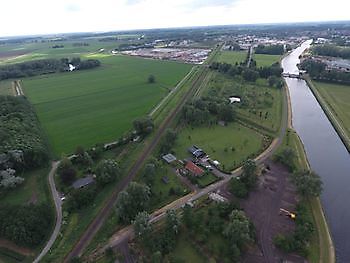 Camperplaatsen in aanbouw Camperpark Landgoed Winschoterzijl Oldambt